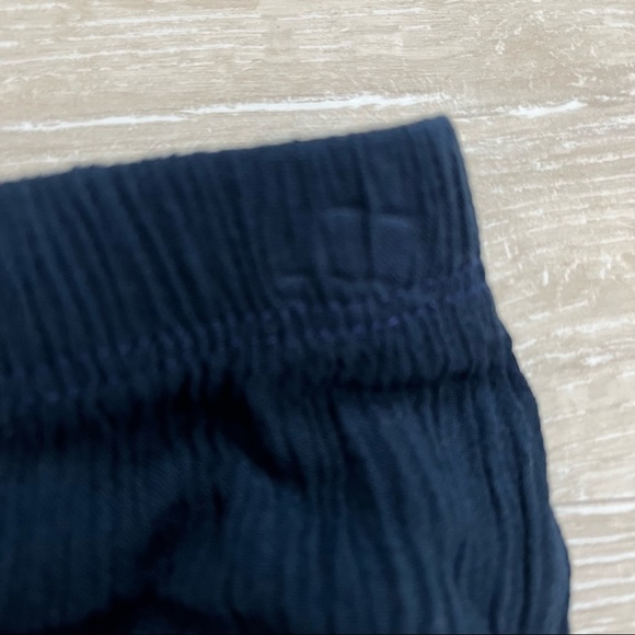 Vintage Havana Navy Blue Fringe Hem Side X Shorts Size: Medium - Picture 5 of 6